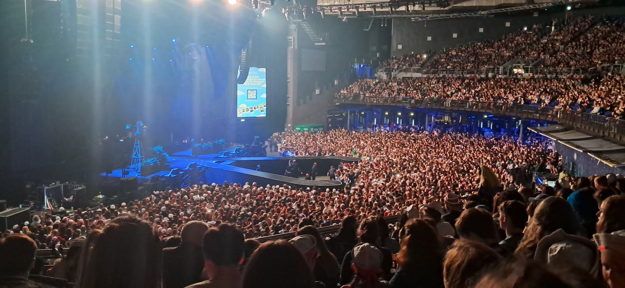Crowd and stage at Conan Gray in the 3Arena